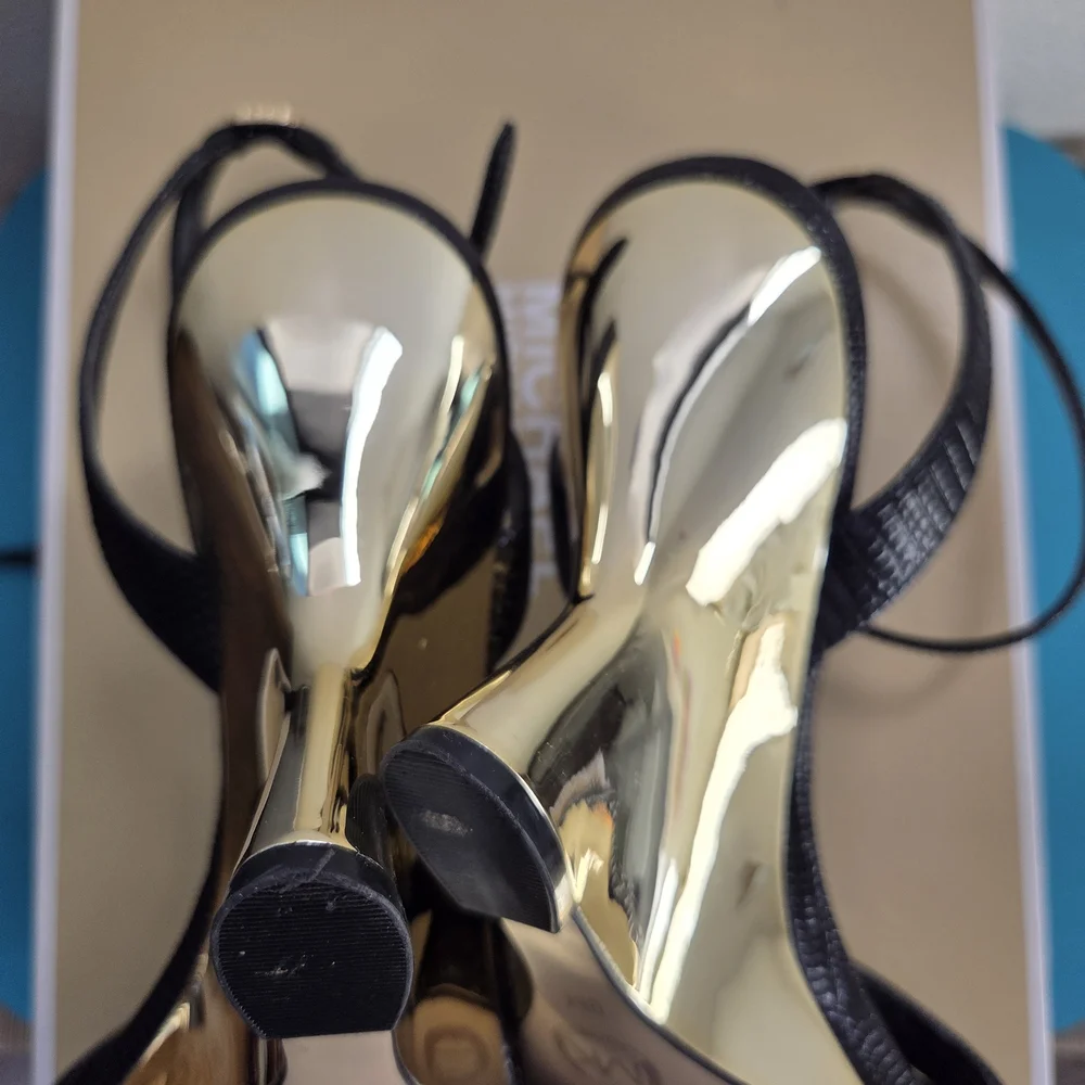 Michael Kors Black Strappy Sandals - Picture 4 of 6